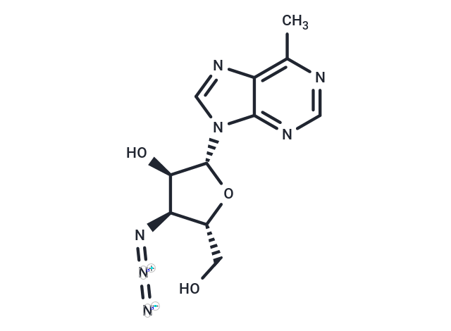 化合物 6-Methylpurine-b-D-(3-azido-3-deoxy)riboside,6-Methylpurine-b-D-(3-azido-3-deoxy)riboside