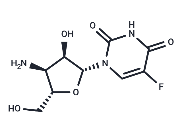 化合物 3’-Amino-3’-deoxy-5-fluorouridine,3’-Amino-3’-deoxy-5-fluorouridine