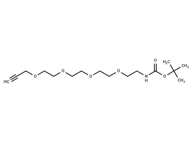 化合物 Boc-N-Amido-PEG4-propargyl,Boc-N-Amido-PEG4-propargyl