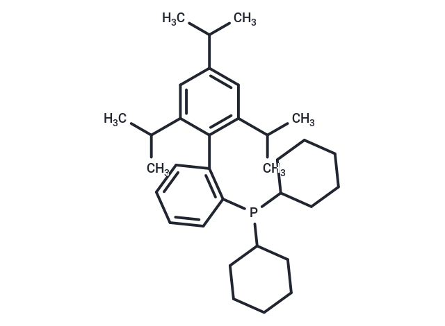 化合物 2-(Dicyclohexylphosphino)-2',4',6'-tri-i-propyl-1,1'-biphenyl,2-(Dicyclohexylphosphino)-2',4',6'-tri-i-propyl-1,1'-biphenyl