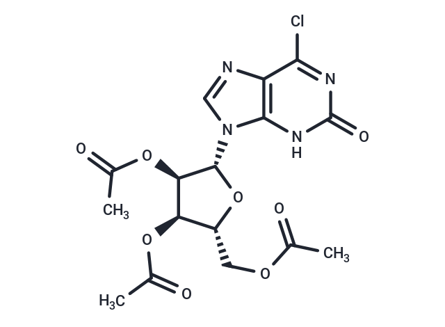 化合物 6-Chloro-2-hydroxy-9-(2,3,5-tri-O-acetyl)-b-D-ribofuranosyl-9H-purine,6-Chloro-2-hydroxy-9-(2,3,5-tri-O-acetyl)-b-D-ribofuranosyl-9H-purine