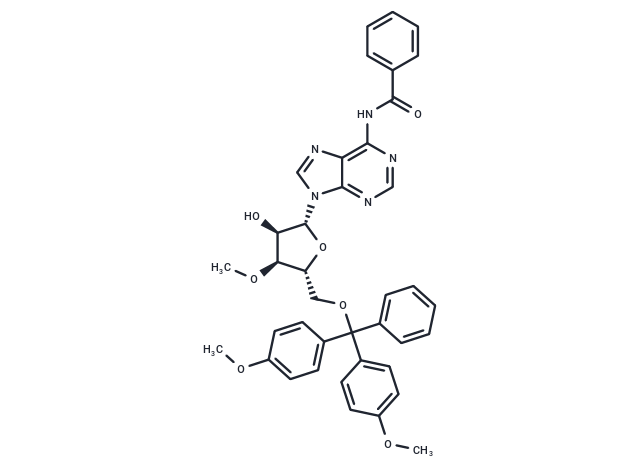 化合物 N6-Benzoyl-5’-O-(4,4’-dimethoxytrityl)-3’-O-methyl adenosine,N6-Benzoyl-5’-O-(4,4’-dimethoxytrityl)-3’-O-methyl adenosine