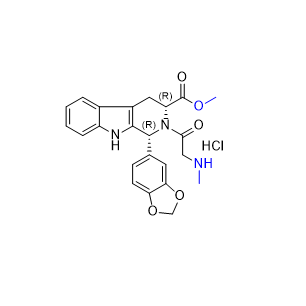 他達(dá)拉非雜質(zhì)20,methyl (1R,3R)-1-(benzo[d][1,3]dioxol-5-yl)-2-(methylglycyl)-2,3,4,9-tetrahydro-1H-pyrido[3,4-b]indole-3-carboxylate hydrochloride