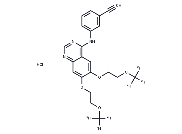 化合物 Erlotinib-d6 hydrochloride,Erlotinib-d6 hydrochloride