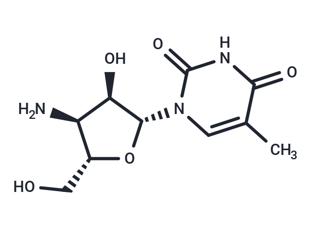 化合物 3’-Amino-3’-deoxy-5-methyluridine,3’-Amino-3’-deoxy-5-methyluridine