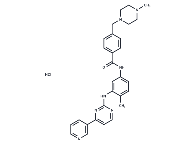 化合物 Imatinib hydrochloride,Imatinib hydrochloride