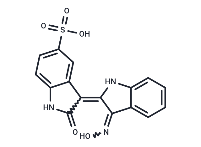 化合物 Indirubin-3'-monoxime-5-sulphonic acid,Indirubin-3'-monoxime-5-sulphonic acid