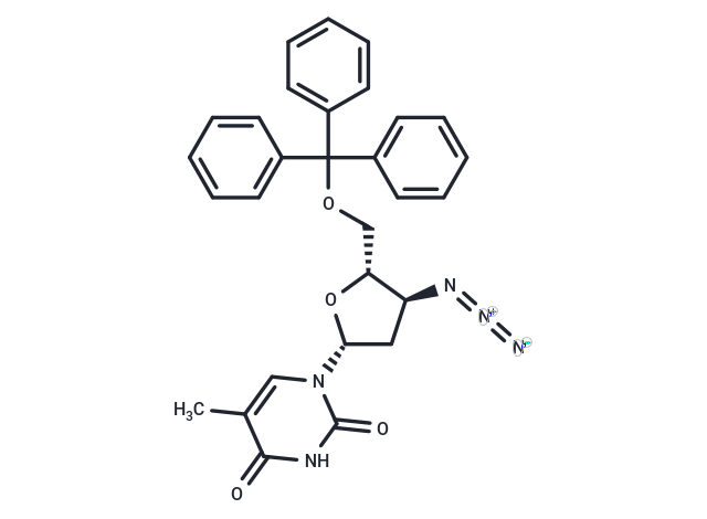 化合物 3’-Azido-5’-O-trityl-2’,3’-dideoxy-5-methyluridine,3’-Azido-5’-O-trityl-2’,3’-dideoxy-5-methyluridine