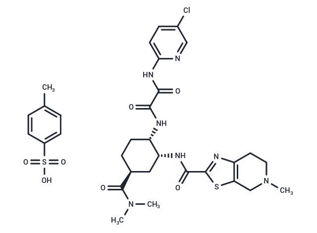 化合物 Edoxaban tosylate,Edoxaban tosylate