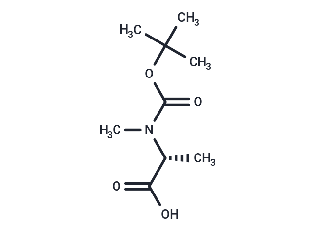 化合物 (R)-2-((tert-Butoxycarbonyl)(methyl)amino)propanoic acid,(R)-2-((tert-Butoxycarbonyl)(methyl)amino)propanoic acid