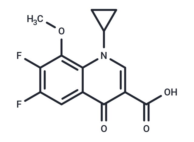 化合物 1-Cyclopropyl-6,7-difluoro-8-methoxy-4-oxo-1,4-dihydroquinoline-3-carboxylic acid,1-Cyclopropyl-6,7-difluoro-8-methoxy-4-oxo-1,4-dihydroquinoline-3-carboxylic acid