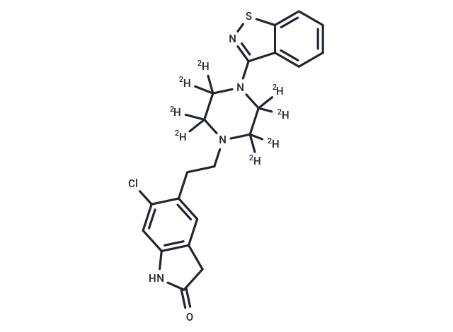 化合物 Ziprasidone D8,Ziprasidone D8