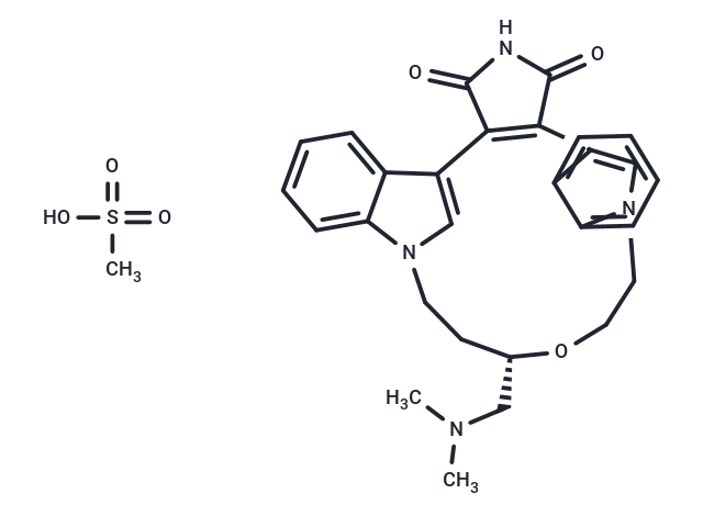 化合物 Ruboxistaurin mesylate,Ruboxistaurin mesylate