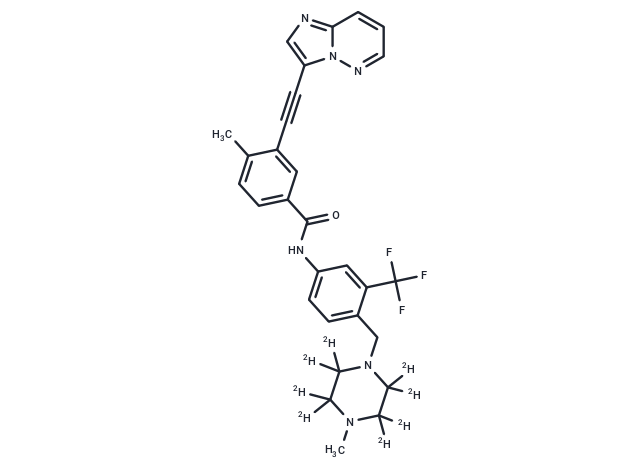 化合物 Ponatinib-d8,Ponatinib-d8