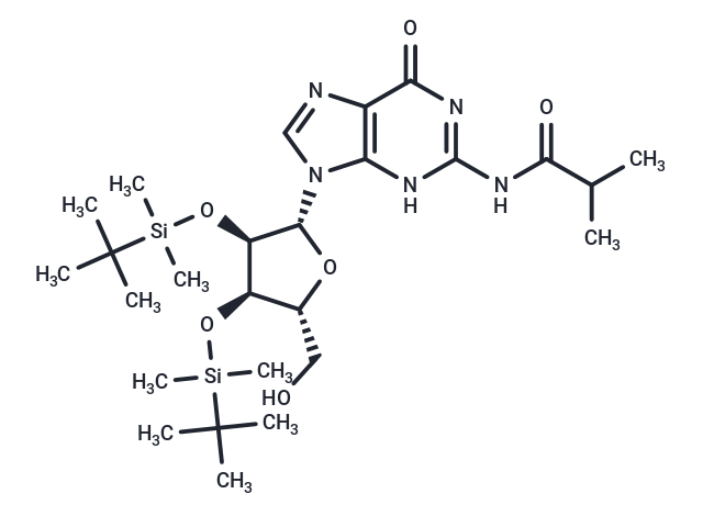 化合物 N2-iBu-2’,3’-bis-O-TBDMS ? guanosine,N2-iBu-2’,3’-bis-O-TBDMS ? guanosine