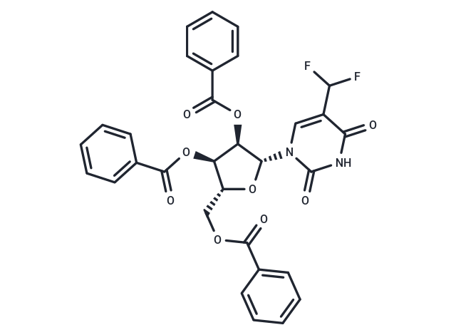 化合物 2’,3’,5’-Tri-O-benzoyl-5-difluoromethyluridine,2’,3’,5’-Tri-O-benzoyl-5-difluoromethyluridine