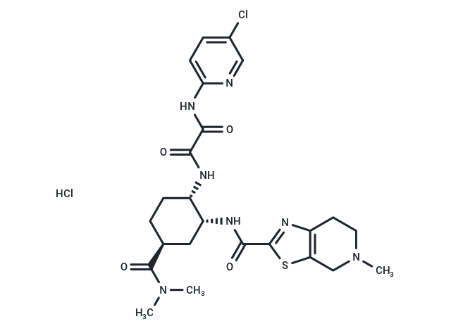 化合物 Edoxaban hydrochloride,Edoxaban hydrochloride