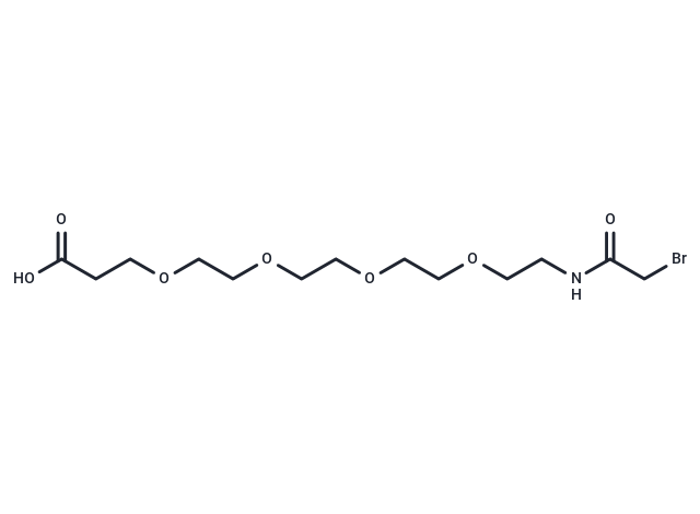 化合物 Bromoacetamido-PEG4-acid,Bromoacetamido-PEG4-acid