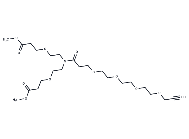 化合物 N-(Propargyl-PEG4-carbonyl)-N-bis(PEG1-methyl ester),N-(Propargyl-PEG4-carbonyl)-N-bis(PEG1-methyl ester)