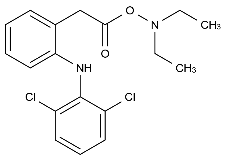 雙氯芬酸N-氧二乙胺酯,Diclofenac N-Oxydiethylamine Ester