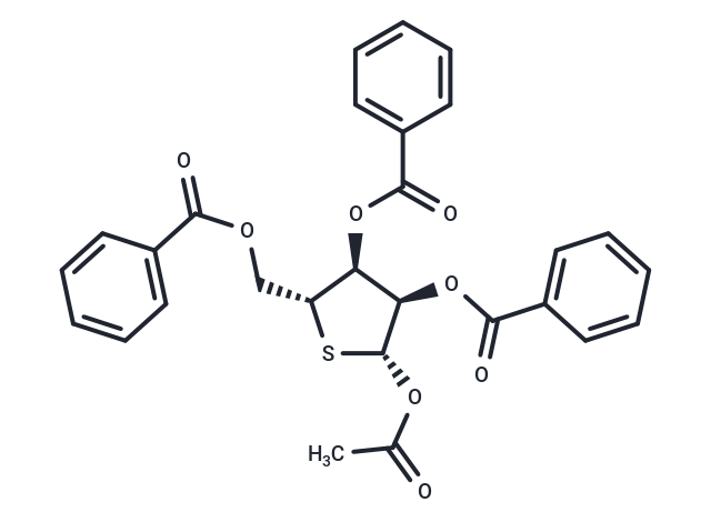 化合物 2,3,5-Tri-O-benzoyl-1-O-acetyl-4-thio-D-ribofuranose,2,3,5-Tri-O-benzoyl-1-O-acetyl-4-thio-D-ribofuranose