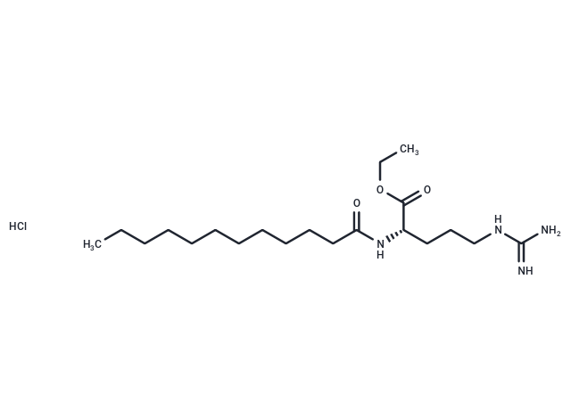 化合物 (S)-Ethyl 2-dodecanamido-5-guanidinopentanoate hydrochloride,(S)-Ethyl 2-dodecanamido-5-guanidinopentanoate hydrochloride