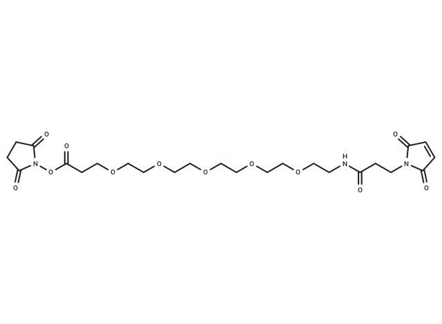 化合物 Mal-amido-PEG5-C2-?NHS ester,Mal-amido-PEG5-C2-?NHS ester