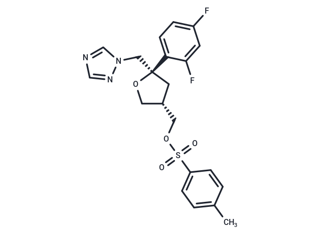 化合物 T64789,((3S,5R)-5-((1H-1,2,4-Triazol-1-yl)methyl)-5-(2,4-difluorophenyl)tetrahydrofuran-3-yl)methyl 4-methylbenzenesulfonate