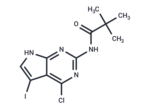 化合物 N-(4-Chloro-5-iodo-7H-pyrrolo[2,3-d]pyrimidin-2-yl)-2,2-dimethyl ?propanamide,N-(4-Chloro-5-iodo-7H-pyrrolo[2,3-d]pyrimidin-2-yl)-2,2-dimethyl ?propanamide