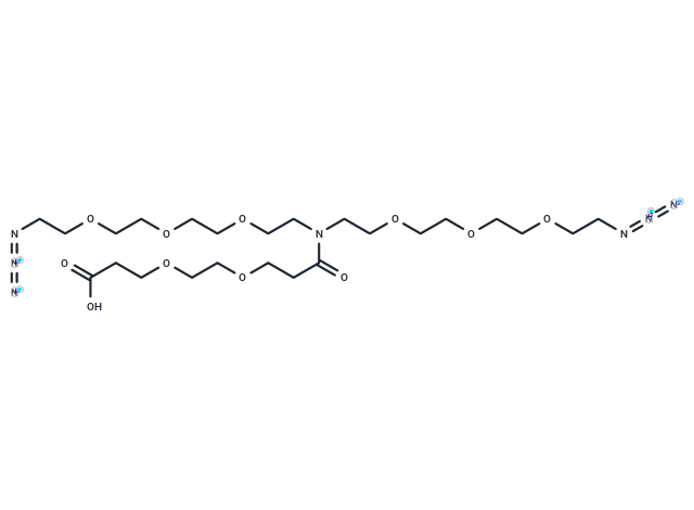 化合物 N-(Acid-PEG2)-N-bis(PEG3-azide),N-(Acid-PEG2)-N-bis(PEG3-azide)