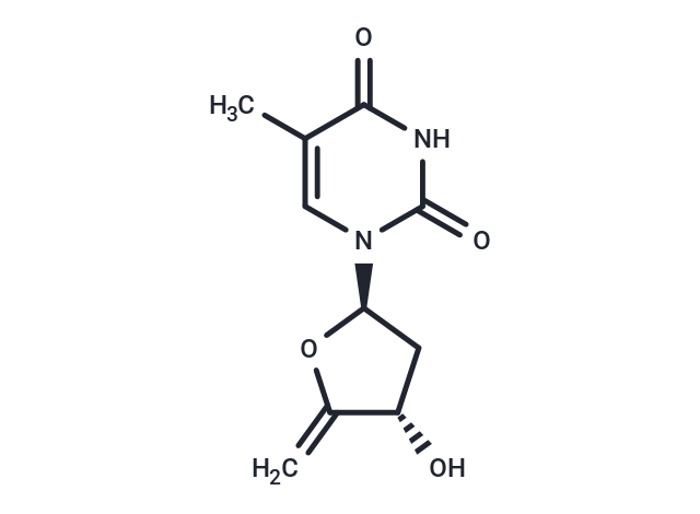 化合物 4’,5’-Didehydro-5’-deoxythymidine,4’,5’-Didehydro-5’-deoxythymidine