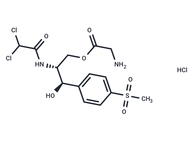 化合物 Thiamphenicol glycinate hydrochloride,Thiamphenicol glycinate hydrochloride