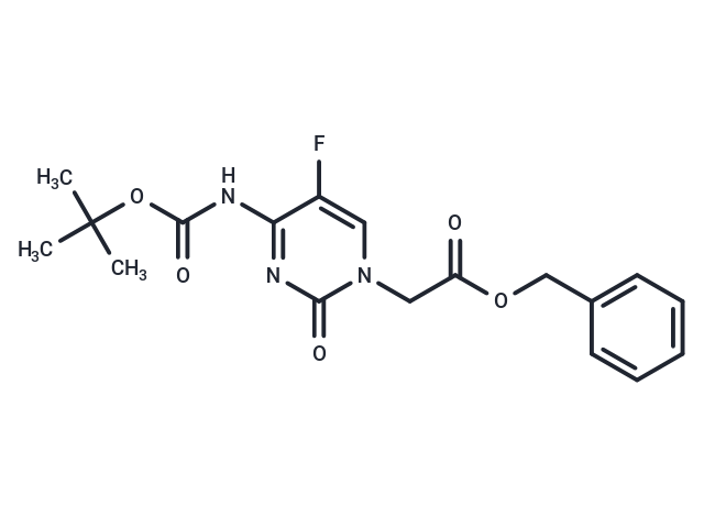 化合物 N4-Boc-5-fluorocytosin-1-yl-acetic ?acid benzyl ester;,N4-Boc-5-fluorocytosin-1-yl-acetic ?acid benzyl ester;