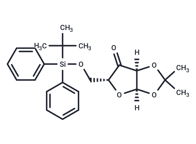 化合物 5-O-(tert-Butyldiphenylsilyl)-1,2-O-isopropylidene-alpha-D-erythro-pentofuranos-3-ulose,5-O-TBDPS-1,2-di-O-isopropy lidene-3-keto-alpha-D-xylofuranoside