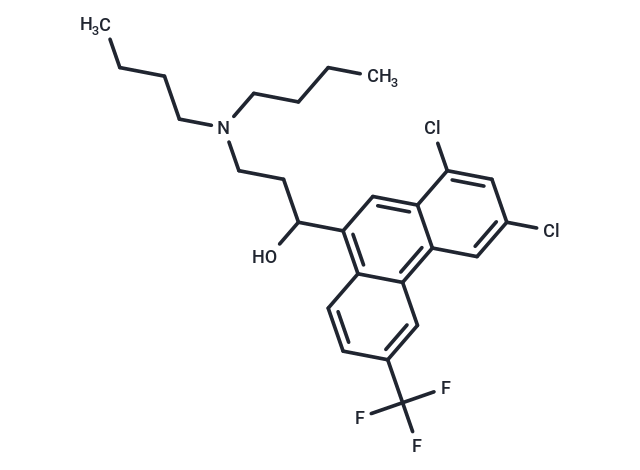 化合物 Halofantrine, (-)-,Halofantrine, (-)-