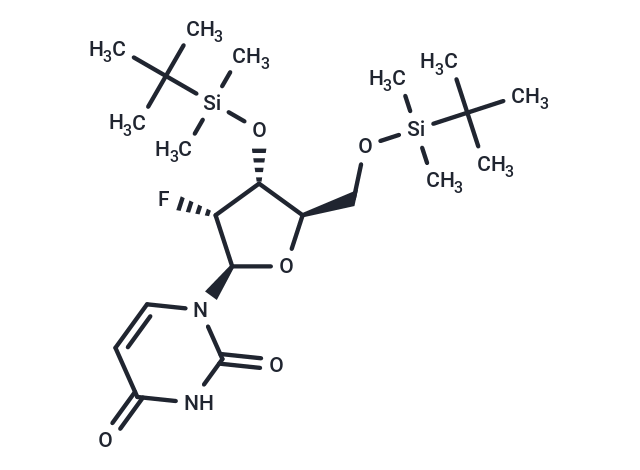 化合物 2’-Deoxy-2’-fluoro-3’,5’-bis-O-TBDMS-uridine,2’-Deoxy-2’-fluoro-3’,5’-bis-O-TBDMS-uridine