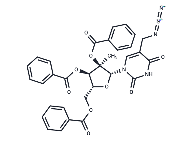 化合物 5-Azidomethyl-2’-beta-methyl-2’,3’,5’-tri-O-benzoyluridine,5-Azidomethyl-2’-beta-methyl-2’,3’,5’-tri-O-benzoyluridine