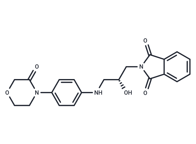 化合物 (R)-2-(2-Hydroxy-3-((4-(3-oxomorpholino)phenyl)amino)propyl)isoindoline-1,3-dione,(R)-2-(2-Hydroxy-3-((4-(3-oxomorpholino)phenyl)amino)propyl)isoindoline-1,3-dione