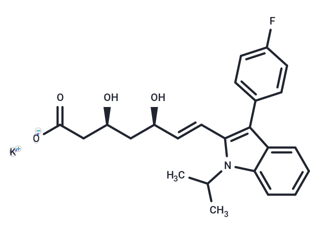 化合物 Fluvastatin potassium,Fluvastatin potassium