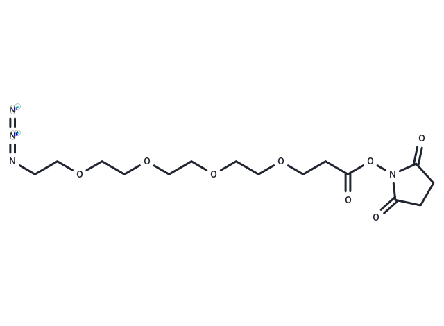 化合物 N3-PEG4-C2-NHS ester,N3-PEG4-C2-NHS ester