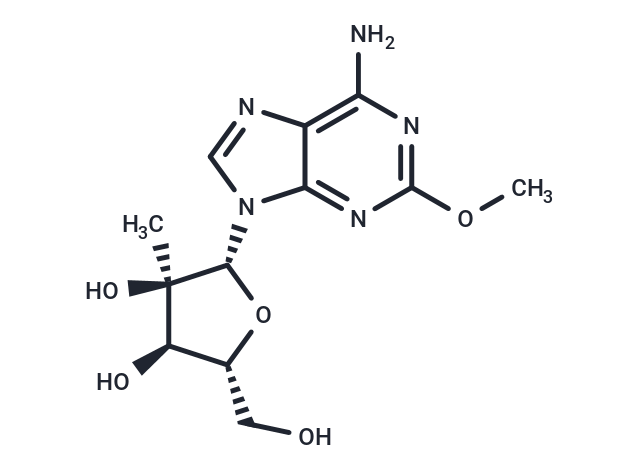 化合物 2’-C-Methyl-2-methoxyadenosine,2’-C-Methyl-2-methoxyadenosine