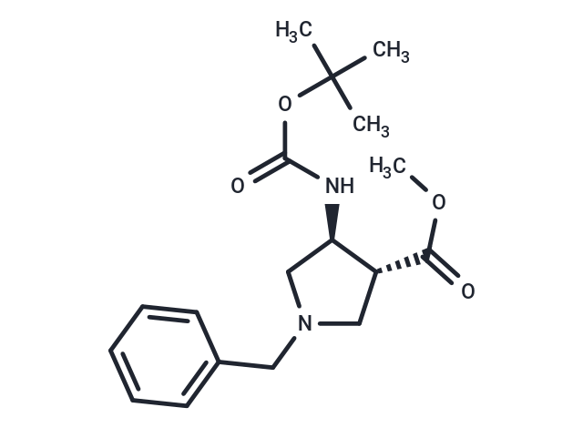 化合物 trans-Methyl 1-benzyl-4-(tert-butoxycarbonylamino)pyrrolidine-3-carboxylate,trans-Methyl 1-benzyl-4-(tert-butoxycarbonylamino)pyrrolidine-3-carboxylate