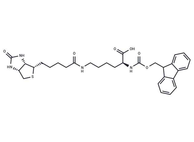 化合物 (S)-2-((((9H-fluoren-9-yl)methoxy)carbonyl)amino)-6-(5-((3aS,4S,6aR)-2-oxohexahydro-1H-thieno[3,4-d]imidazol-4-yl)pentanamido)hexanoic acid,(S)-2-((((9H-fluoren-9-yl)methoxy)carbonyl)amino)-6-(5-((3aS,4S,6aR)-2-oxohexahydro-1H-thieno[3,4-d]imidazol-4-yl)pentanamido)hexanoic acid