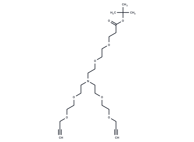 化合物 N-(PEG2-Boc)-N-bis(PEG2-propargyl),N-(PEG2-Boc)-N-bis(PEG2-propargyl)