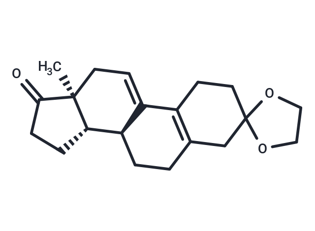 化合物 (8S,13S,14S)-13-Methyl-1,2,6,7,8,12,13,14,15,16-decahydrospiro[cyclopenta[a]phenanthrene-3,2'-[1,3]dioxolan]-17(4H)-one,Estradiene dione-3-keta