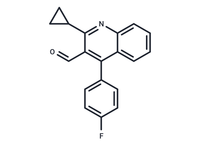 化合物 2-Cyclopropyl-4-(4-fluorophenyl)quinoline-3-carbaldehyde,2-Cyclopropyl-4-(4-fluorophenyl)quinoline-3-carbaldehyde