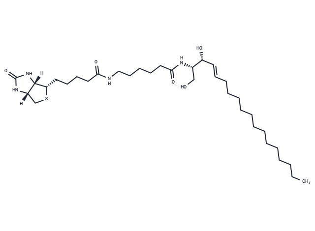 化合物 C6 Biotin Ceramide (d18:1/6:0),C6 Biotin Ceramide (d18:1/6:0)