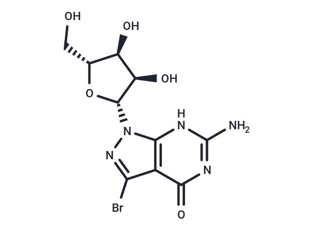 化合物 8-Aza-7-bromo-7-deazaguanosine,8-Aza-7-bromo-7-deazaguanosine