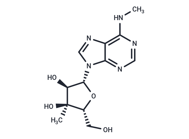 化合物 3’-beta-C-Methyl-N6-methyladenosine,3’-beta-C-Methyl-N6-methyladenosine