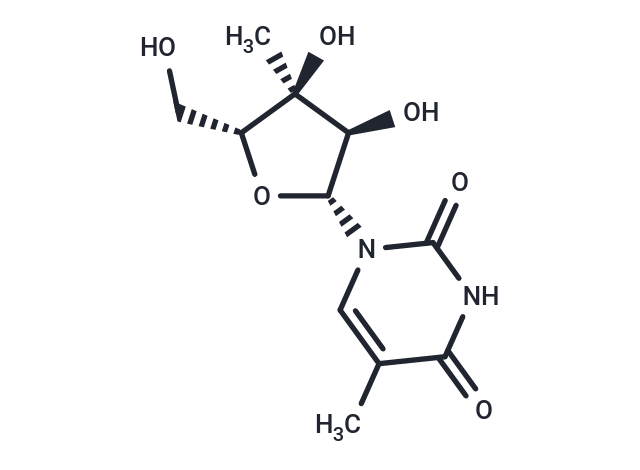 化合物 3’-beta-C-Methyl-5-methyluridine,3’-beta-C-Methyl-5-methyluridine